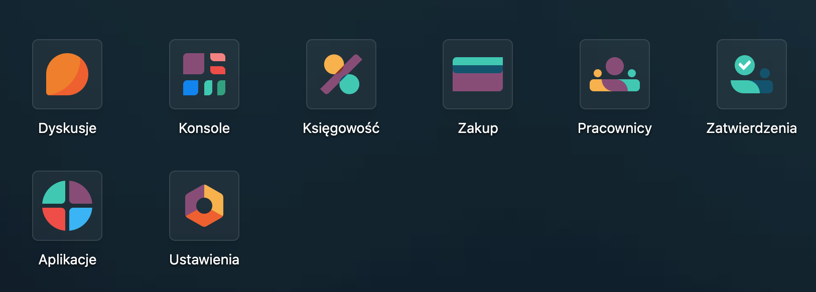 View of the Approvals module among other modules - the Odoo main dashboard.